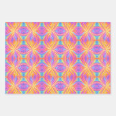 タイダイヴィンテージカラフルレトロ90s ラッピングペーパーシート (正面2)