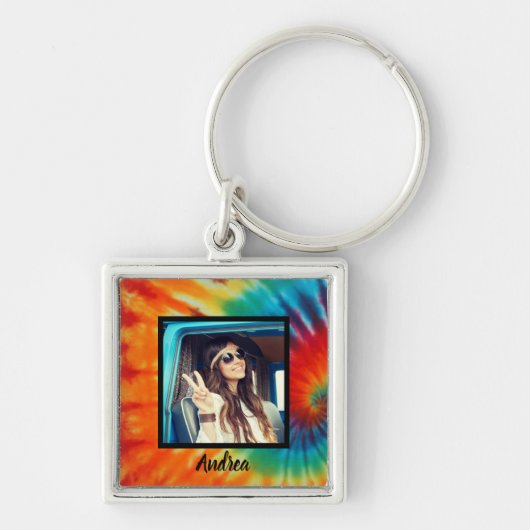 タイダイ写真 キーホルダー (正面)