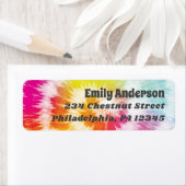 タイダイ差出人住所ラベル ラベル (インサイチュ)