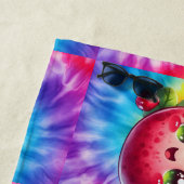 タイダイ幸せなドラゴンフルーツ ビーチタオル (インサイチュ)