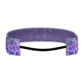 タイダイ抽象的な青と紫の色合いのラプ アスレチックヘッドバンド (裏面)