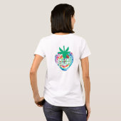 タイダイ染めレトロサマーデザイン Tシャツ (裏面フル)