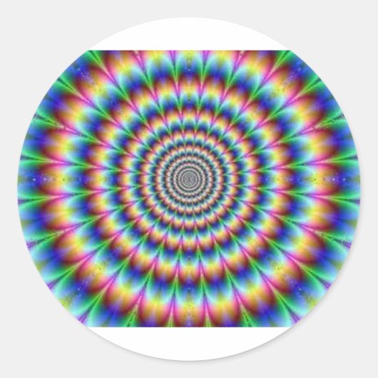 タイダイ渦 ラウンドシール (正面)