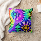 タイダイ スワリング パターン デザイン クッション (ブランケット)