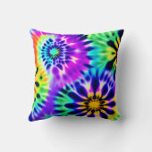 タイダイ スワリング パターン デザイン クッション (裏面)