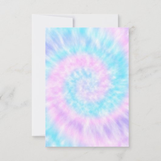 タイダイ トランポリンパーク 誕生日招待状 招待状 (裏面)