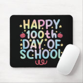 タイダイ ハッピー 100日目の学校の先生 生徒  マウスパッド (マウス)