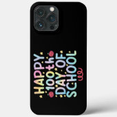 タイダイ ハッピー 100日目の登校日 先生 生徒  Case-Mate iPhoneケース (裏面)
