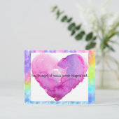 タイダイ ハート ウェディング 招待状 (スタンド正面)