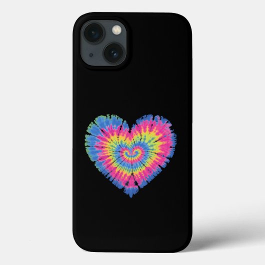 タイダイ バレンタイン カラフル ハート デー Case-Mate iPhoneケース (裏面)