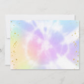 タイダイ・バースデー写真サンクスカード サンキューカード (裏面)