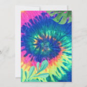 タイダイ プールパーティー 誕生日 ご招待 招待状 (裏面)