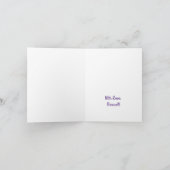 タイダイ レインボー バースデーパーティー キッズ かわいい カード (内部)