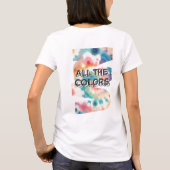 タイダイ レトロ パステル デザイン Tシャツ (裏面)