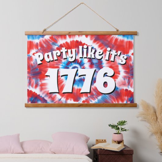 タイダイ 吊り下げ型タペストリー (寝室)