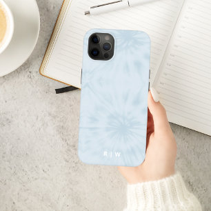 タイダイ Pastel Blue モダン Monogramスタイリッシュ Case-Mate iPhone 14ケース