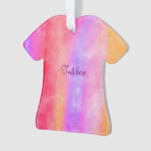 タイダイTシャツのパーソナライズオーナメント オーナメント (正面)