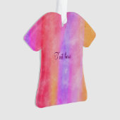 タイダイTシャツのパーソナライズオーナメント オーナメント (正面)