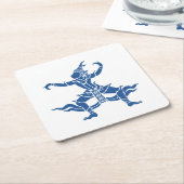 タイダンサー⚠タイのサイン⚠ スクエアペーパーコースター (アングル)