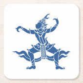 タイダンサー⚠タイのサイン⚠ スクエアペーパーコースター (正面)