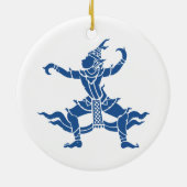 タイダンサー⚠タイのサイン⚠ セラミックオーナメント (裏面)