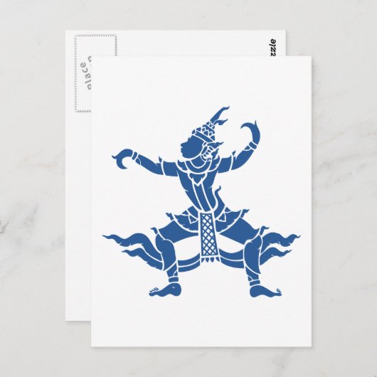 タイダンサー⚠タイのサイン⚠ ポストカード (正面/裏面)