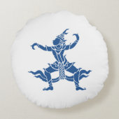 タイダンサー⚠タイのサイン⚠ ラウンドクッション (裏面)