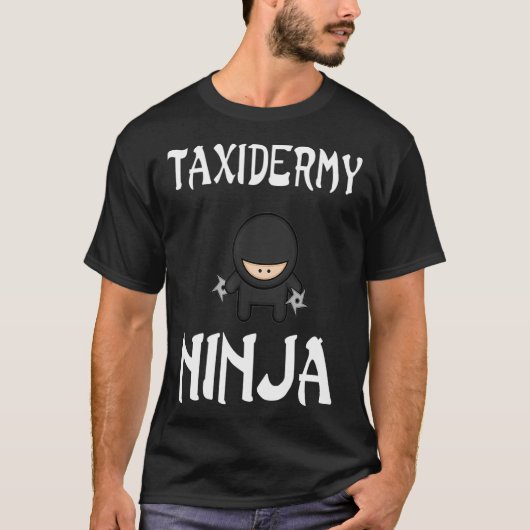 タイダーミー忍者おもしろい手裏剣シャツ忍者忍者 Tシャツ (正面)
