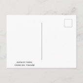 タイチェンマイ仏教寺院の写真 ポストカード (裏面)