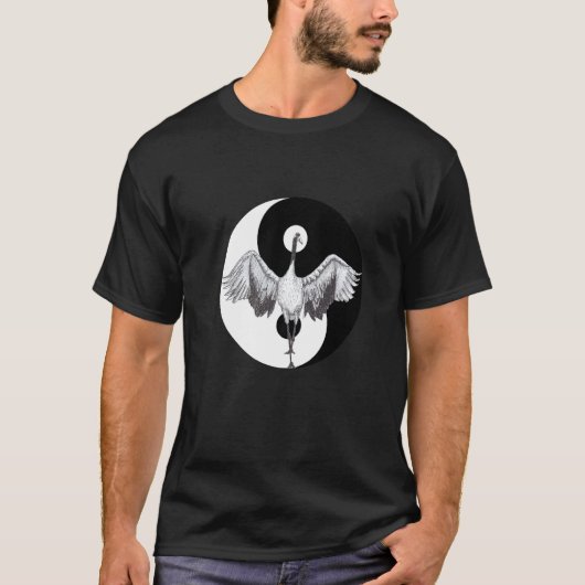 タイチクレーンポーズスケッチ Tシャツ (正面)