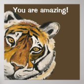 タイチタイガーアメージング顔テンプレート ポスター (正面)