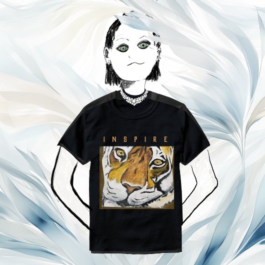 タイチタイガー、パーソナライズ文字 Tシャツ