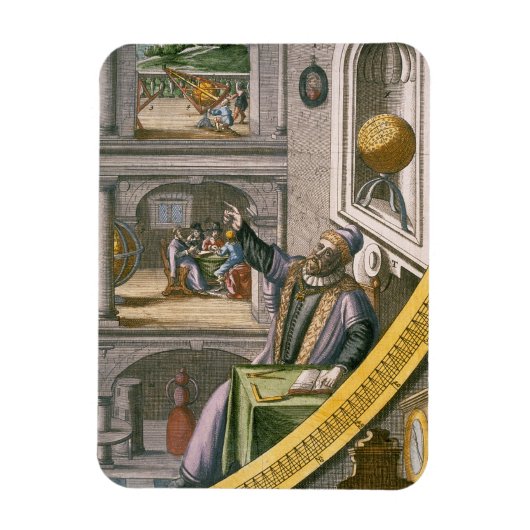 タイチョ・ブラエ(1546年~1601年)40歳の彼のアストロ マグネット (縦)