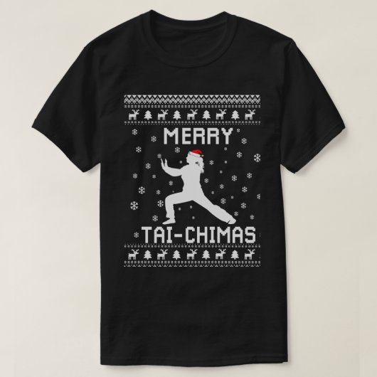 タイチーローのためのタイチー醜いクリスマスセーターギフト Tシャツ (デザイン正面)