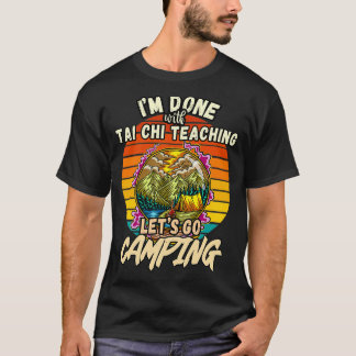 タイチー先生及びキャンプデザインクラシックヴィンテージ Tシャツ