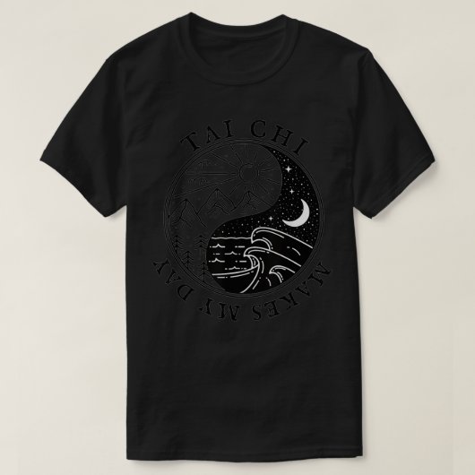 タイチー私の日をレトロヴィンテージ80s陰陽Ba Tシャツ (デザイン正面)