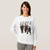 タイツおよび戦い: 灰の鋳造物およびロゴ Tシャツ (正面フル)