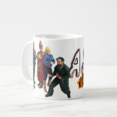 タイツおよび戦い: 灰は十分にマグを投げました! コーヒーマグカップ (正面左)