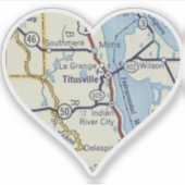 タイツビルヴィンテージの地図 シール (正面)