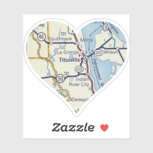 タイツビルヴィンテージの地図 シール (シート)