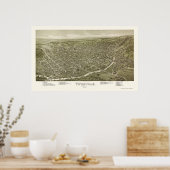 タイツビル, PAパノラママップ – 1895 ポスター (キッチン)