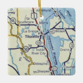 タイツビルFLヴィンテージマップ セラミックオーナメント (正面)
