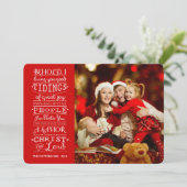 タイディングズオ素晴らしブジョイクリスマス恵みフォトカード シーズンカード (スタンド正面)