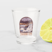 タイデンネナショナルパークカナダ旅行ヴィンテージ ショットグラス (正面)