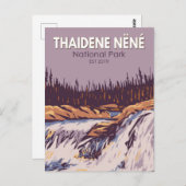 タイデンネナショナルパークカナダ旅行ヴィンテージ ポストカード (正面/裏面)