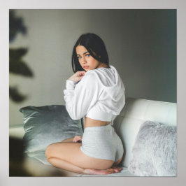 タイトなショートパンツで美しい赤ちゃん写真 ポスター