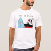 タイトニックと氷山の可愛い盲愛 Tシャツ (正面)