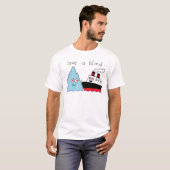 タイトニックと氷山の可愛い盲愛 Tシャツ (正面フル)