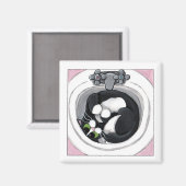 タイトフィット – Black Cat Magnet マグネット (正面/裏面)