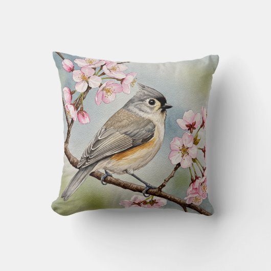 タイトマウス桜枕 クッション (正面)